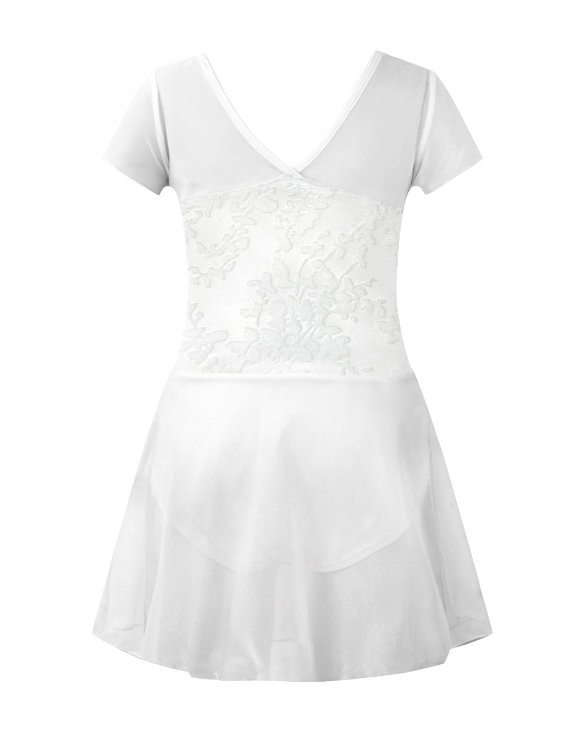 Ballet Leotards for Girls Toddler Dance Ballet Leotard with Skirt Ballerina Dresses Tutu Outfits Flutter Sleeve