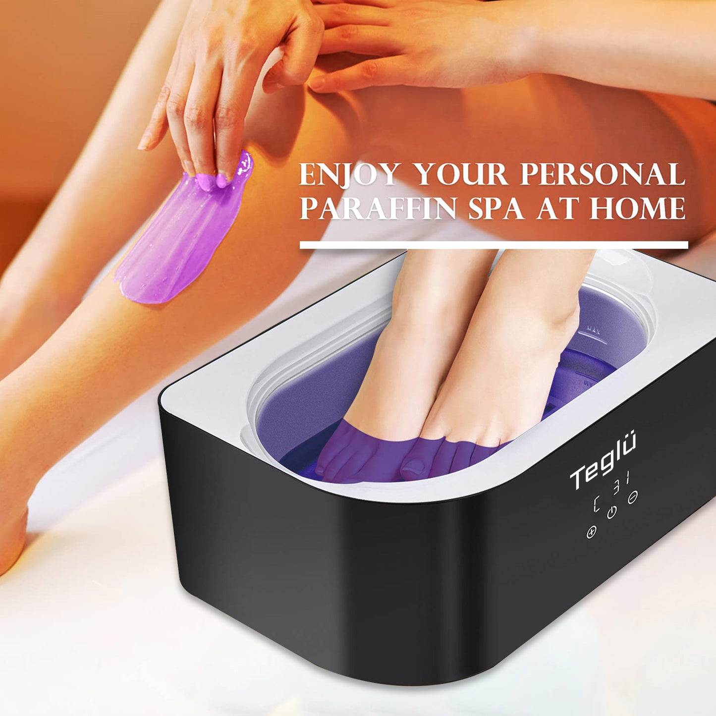 Paraffin Wax Machine for Hand and Feet, Paraffin Wax Warmer 4000ML Wax Bath with 1800g Paraffin Wax 4.0lbs Quick-Heating Paraffin Bath for Smooth and Soft Skin