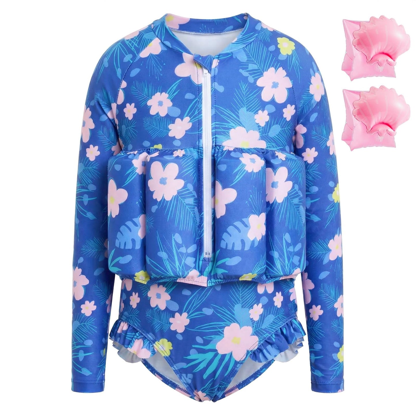 Koorium Floaties, One Piece Swimsuit with Bulit-in Floatation and Arm Wings