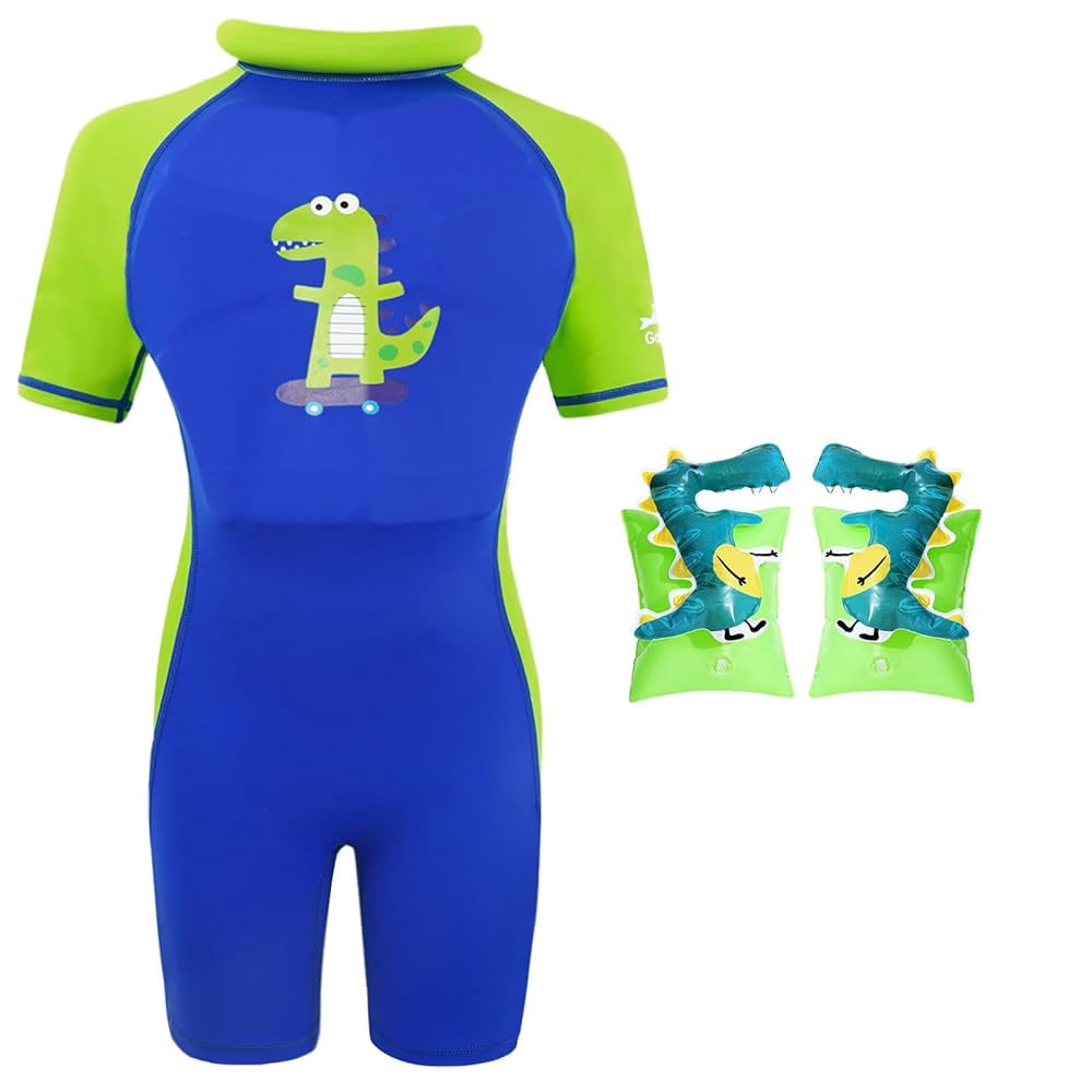Koorium Floaties, One Piece Swimsuit with Bulit-in Floatation and Arm Wings