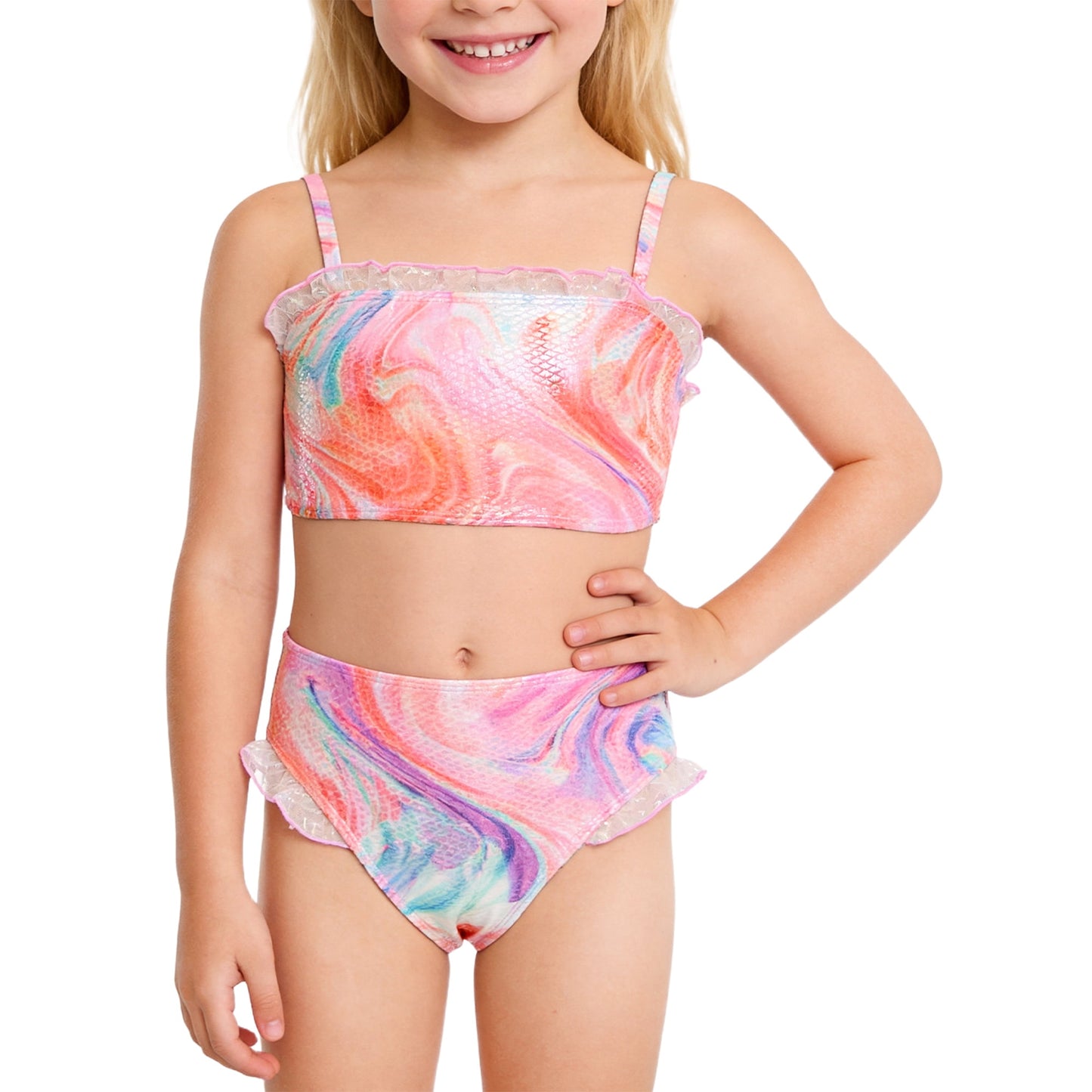 Girls Two Piece Swimsuits Mermaid Swimsuit for Girls Cute Bathing Suits 4T Bathing Suits for Girls 5T Swimsuit Girls