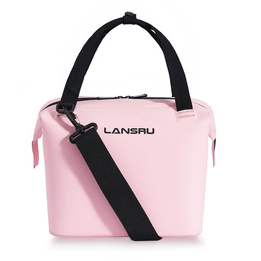 Fegat Mini Soft Cooler Bag,Portable TPU Insulated Soft Sided Cooler, 24-Hour Cooling Camping Bag for Lunch, Beach, Drink,Outdoors, 10-Can 5 Liters