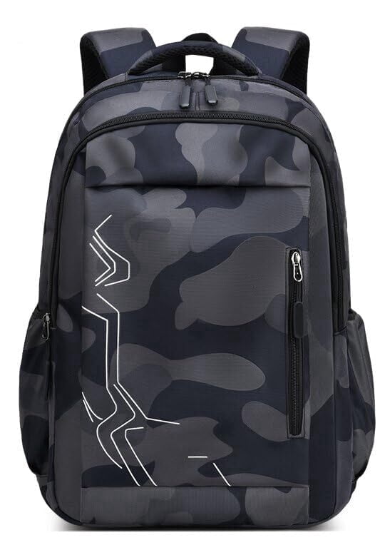 Boys School Backpack, Waterproof Lightweight Laptop Bookbag with Padded Straps,Breathable School Bag 28L for Grades 5-13 Camouflage