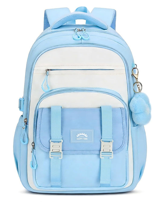Teen Girls Backpack Large Waterproof Laptop Backpack for Primary Middle High School, Lightweight Bookbag with Trolley Strap for Travel 32L