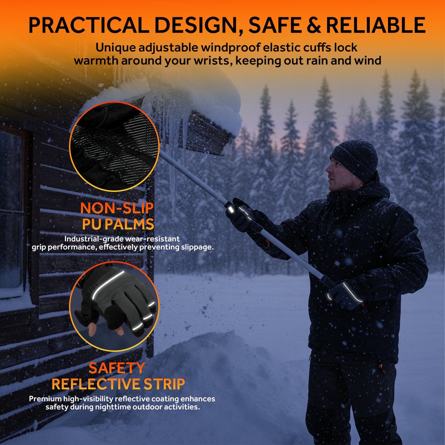 Lobmouse Heated Gloves for Men Women,Electric Rechargeable Waterproof Touchscreen Winter Gloves,2.5-Hour Fast Charging,for Camping, Ski, Fishing,Snowboard