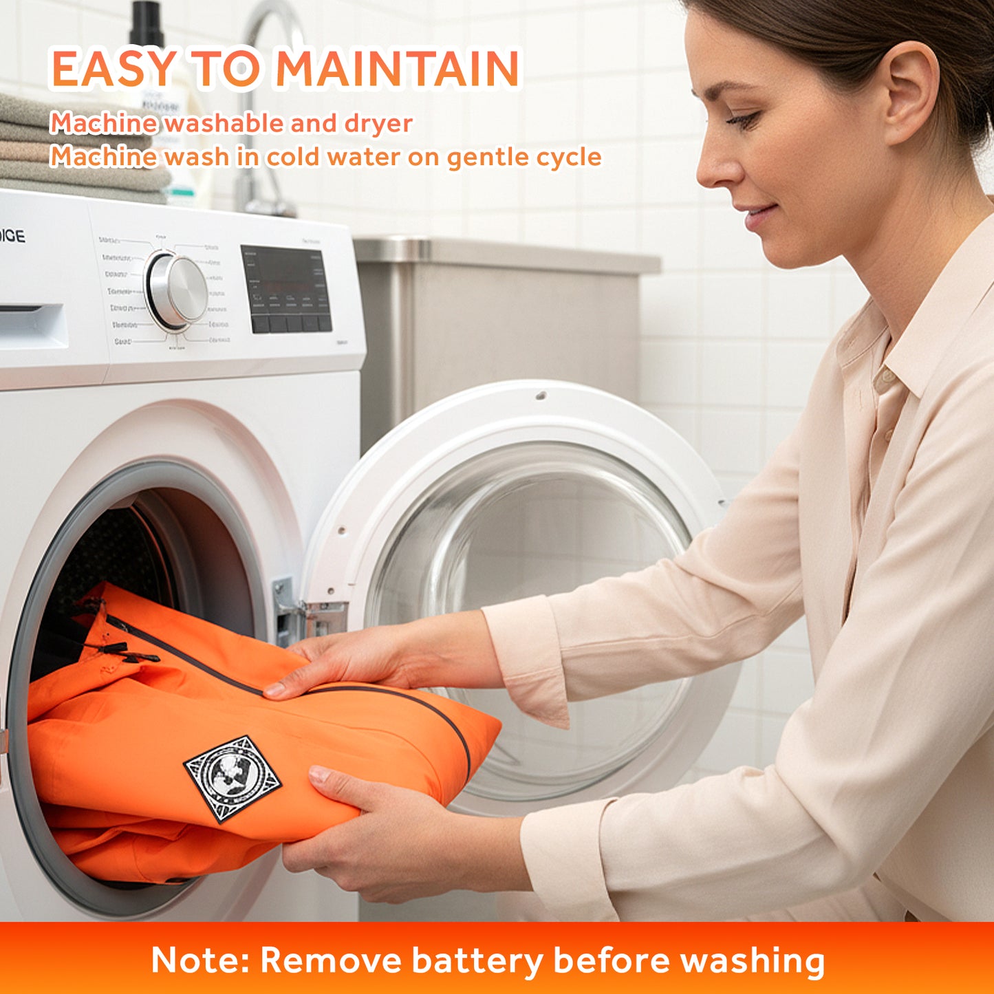 Heated Jacket for Men Women,Battery Powered Heating Jacket,Waterproof Windproof Warm Hooded Heated Coat for Hiking Skiing Camping