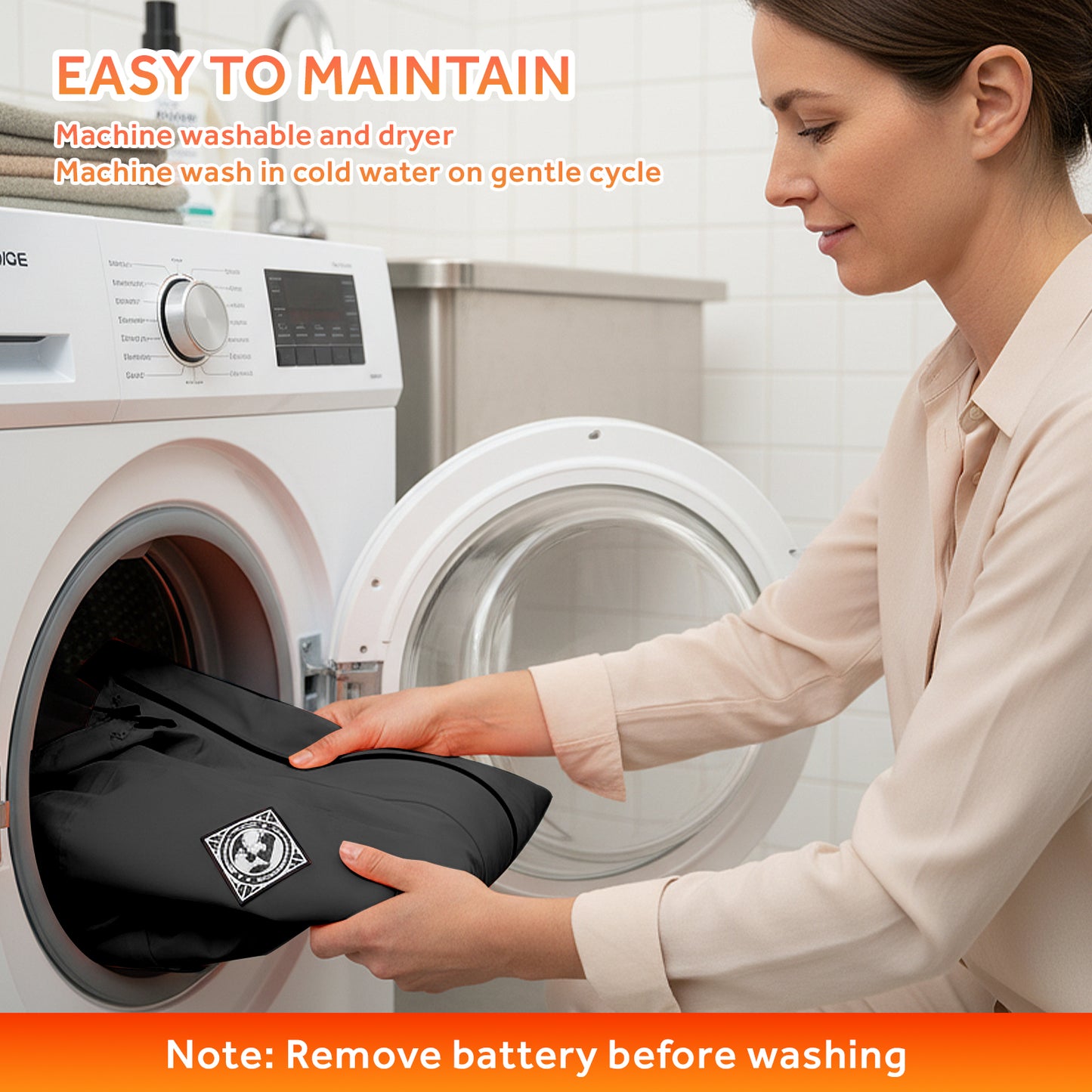 Heated Jacket for Men Women,Battery Powered Heating Jacket,Waterproof Windproof Warm Hooded Heated Coat for Hiking Skiing Camping