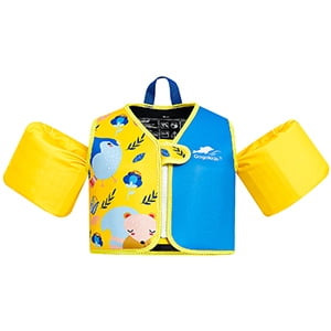 Gogokids Kids Swim Vest Toddler Armbands, Kids Jacket-style Swim Vest Floation with Two Arm Bands, Children Float Jacket for Boys Girls(2-6 Years)