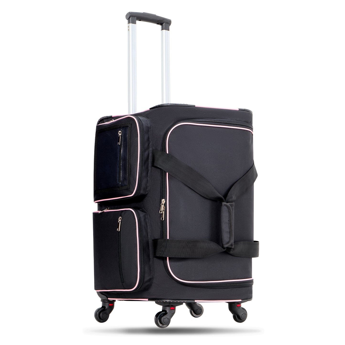 Fegat Dance Bag with Garment Rack,23" Newly Upgraded Rolling Dance Bag With 360° Detachable Wheels,Large Travel Dance Duffle Bag for Dancers Shows Livestreamer Athletes