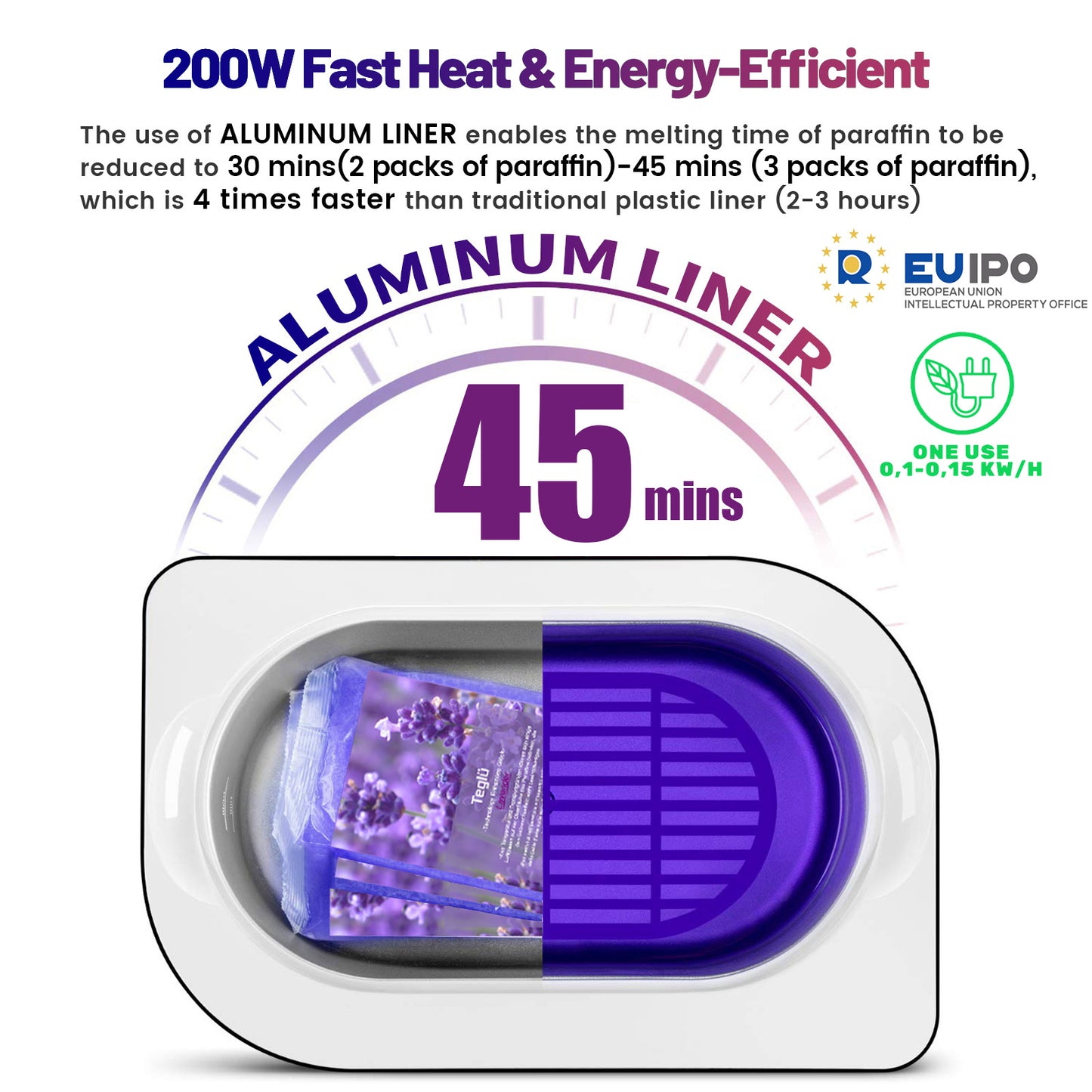 Paraffin Wax Machine for Hand and Feet, Paraffin Wax Warmer 4000ML Wax Bath with 1800g Paraffin Wax 4.0lbs Quick-Heating Paraffin Bath for Smooth and Soft Skin