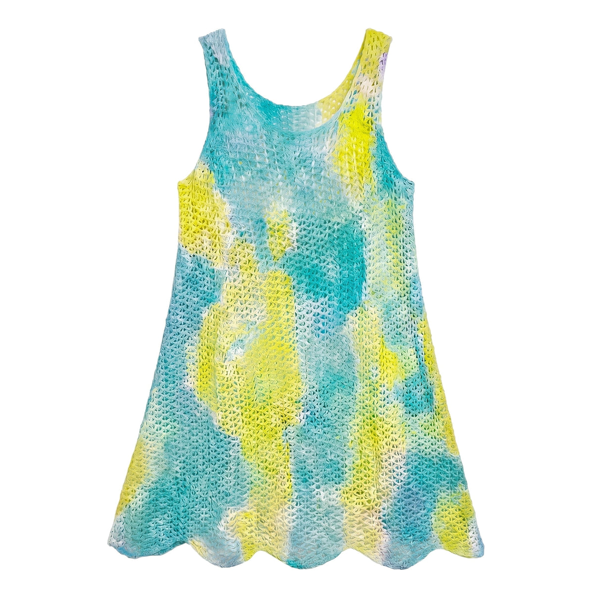 Girls Swim Cover Up for Swimwear Knit Kids Summer Beach Bathing Suit Coverup Cami Dress for Size 4-7Y