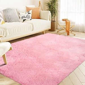 OldPAPA Soft Fluffy Area Rug Modern Shaggy Bedroom Rugs for Kids Room Nursery Rug Floor Carpets