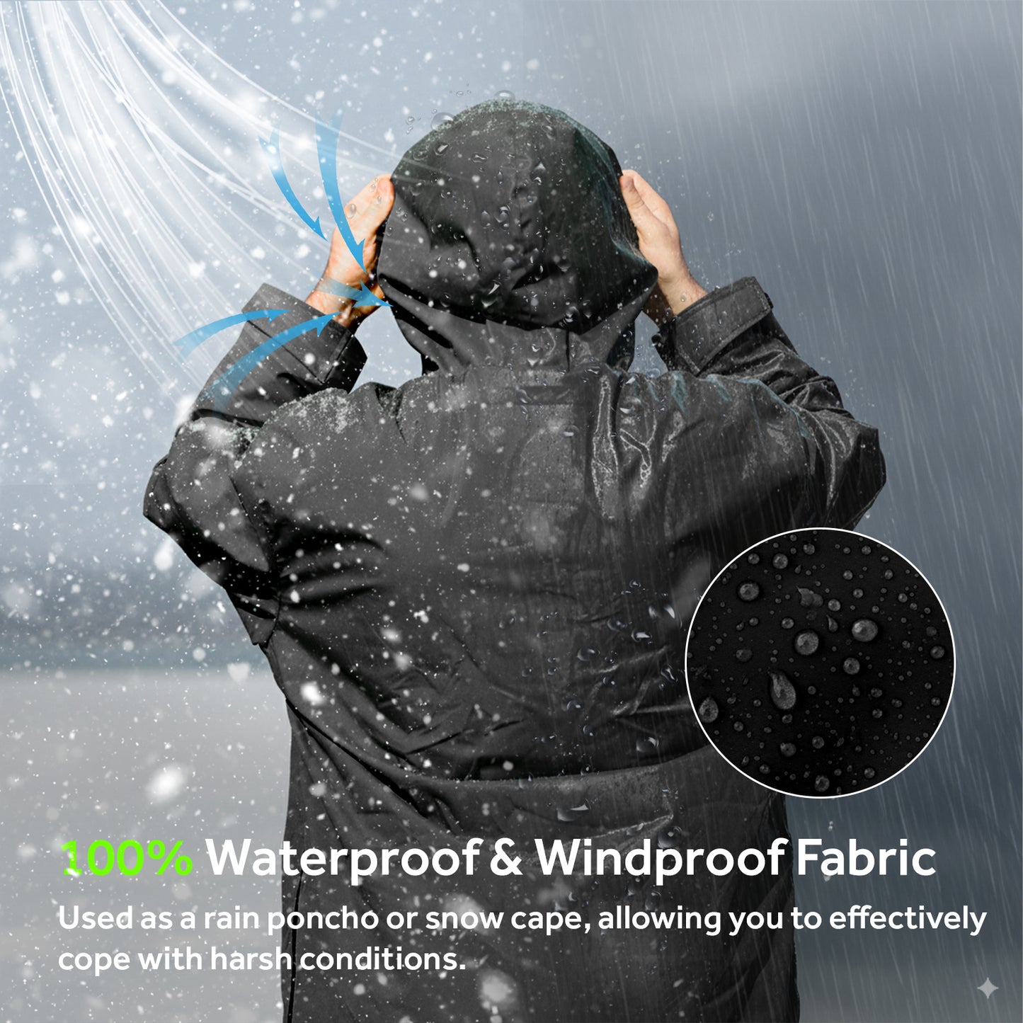 Lobmouse Swim Parka for Adult Youth and Kids,Comfort Sherpa Fleece Lining Swim Jacket,Waterproof Windproof Change Poncho Coat with Large Front Pocket for Surfing Swimming Home