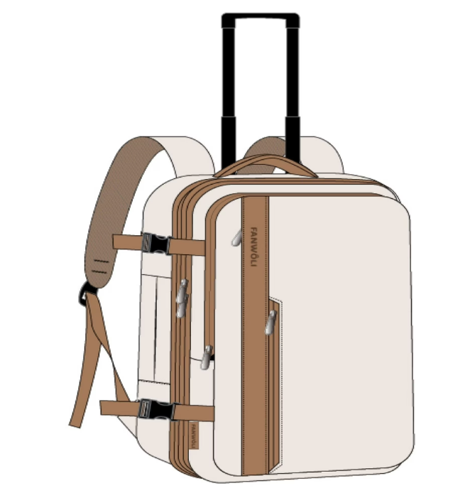 Fegat Rolling Vacuum Travel Backpack, 70L Expandable Compression Bag with Vacuum Pump,TSA Lock,Waterproof Carry on Luggage Vacuum Seal Backpacks Flight Approved for Travel Business Casual