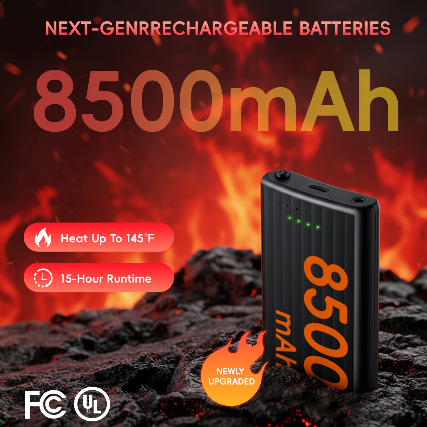 Lobmouse Heated Socks for Men Women with APP Control, 8500mAh Rechargeable Electric Socks,15H Battery Operated Socks Foot Warmer Socks for Men Women,Outdoor Hunting Skiing Cycling Camping Hiking