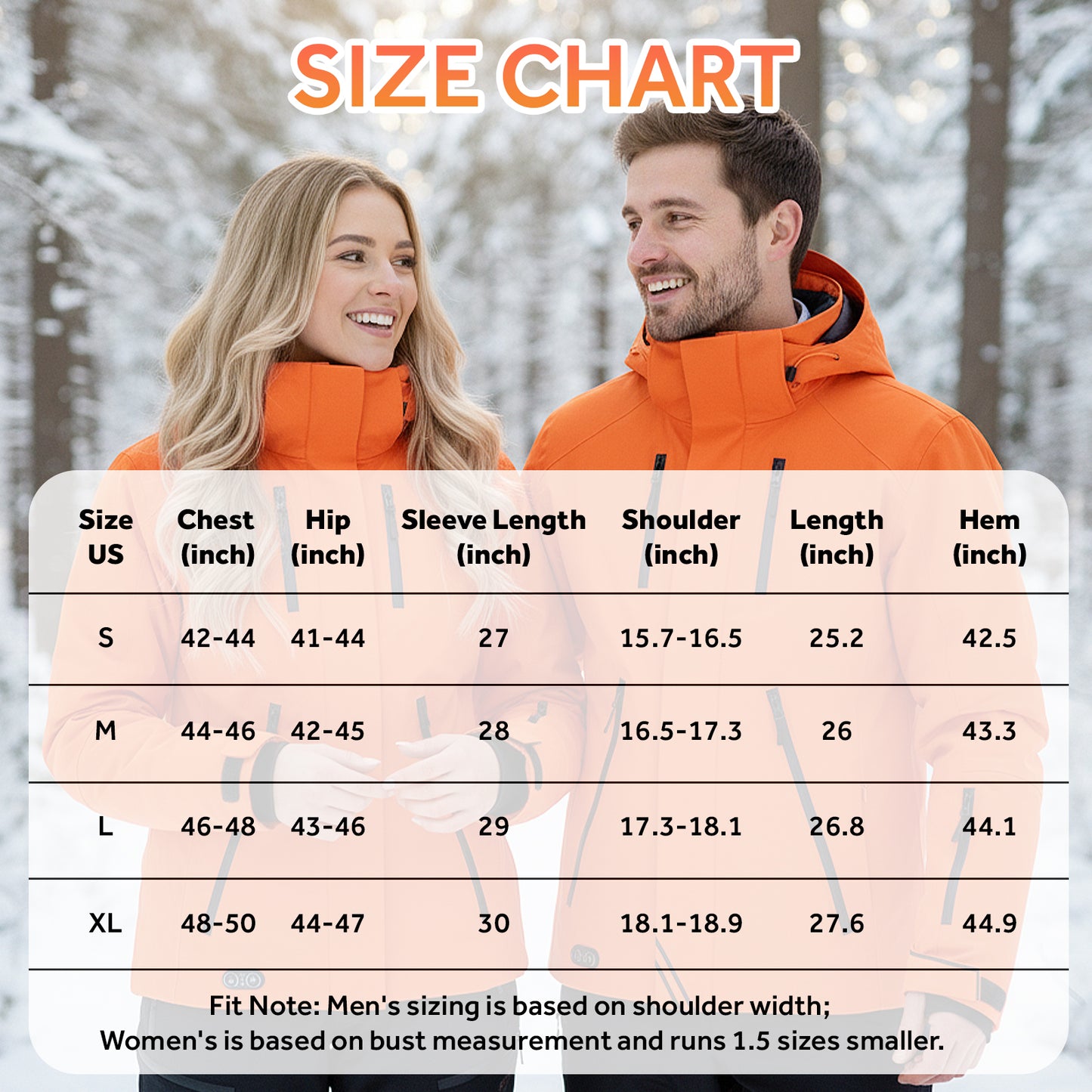Heated Jacket for Men Women,Battery Powered Heating Jacket,Waterproof Windproof Warm Hooded Heated Coat for Hiking Skiing Camping