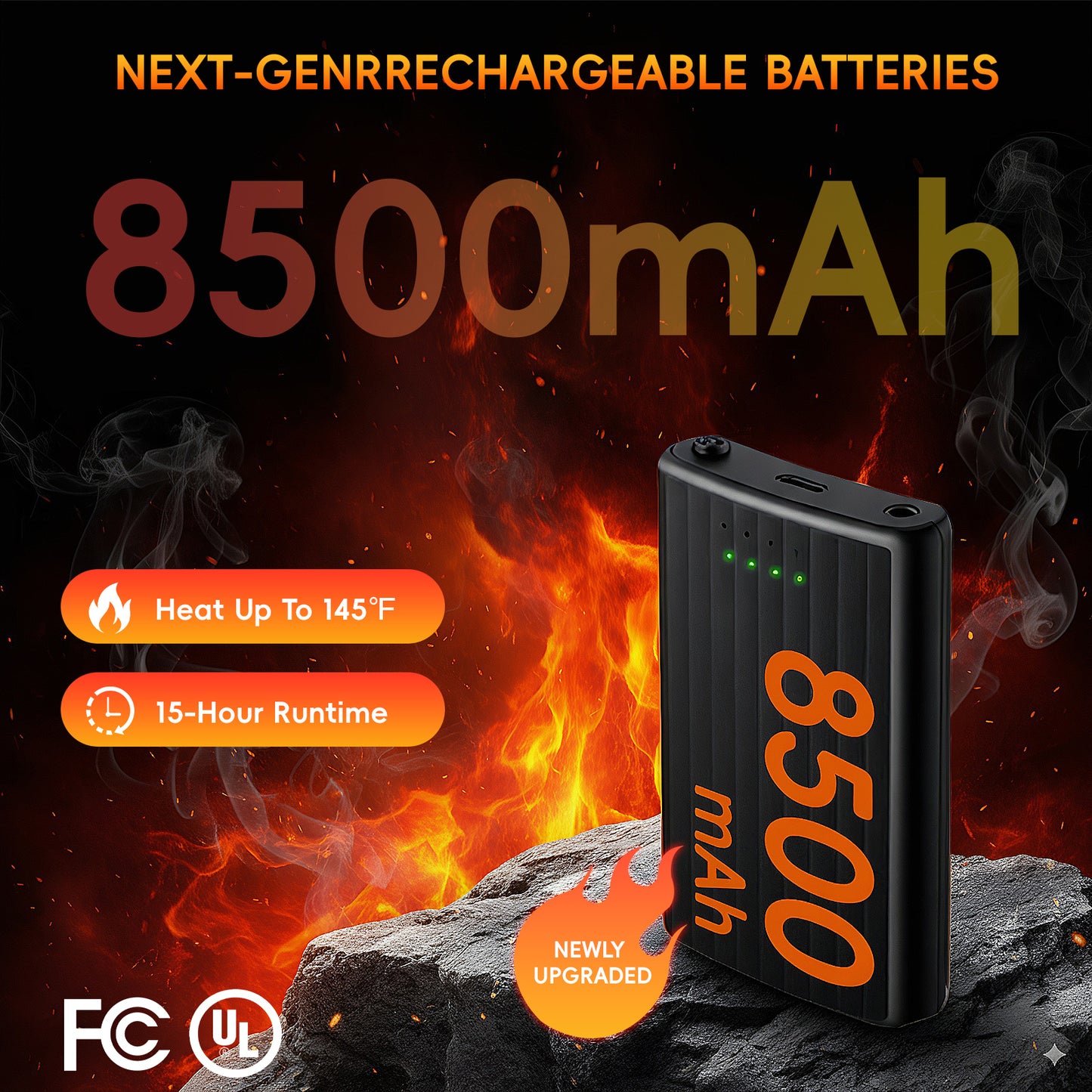 Lobmouse Heated Socks for Men Women with APP Control, 8500mAh Rechargeable Electric Socks,Foot Warmer Socks 4 Heating Settings for Men Women,Outdoor Hunting Skiing Cycling Camping Hiking