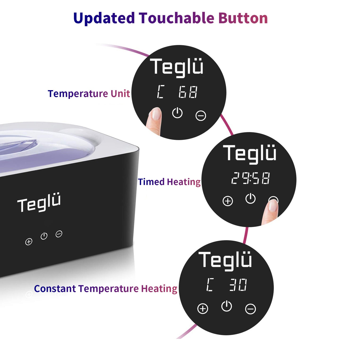 Paraffin Wax Machine for Hand and Feet, Paraffin Wax Warmer 4000ML Wax Bath with 1800g Paraffin Wax 4.0lbs Quick-Heating Paraffin Bath for Smooth and Soft Skin