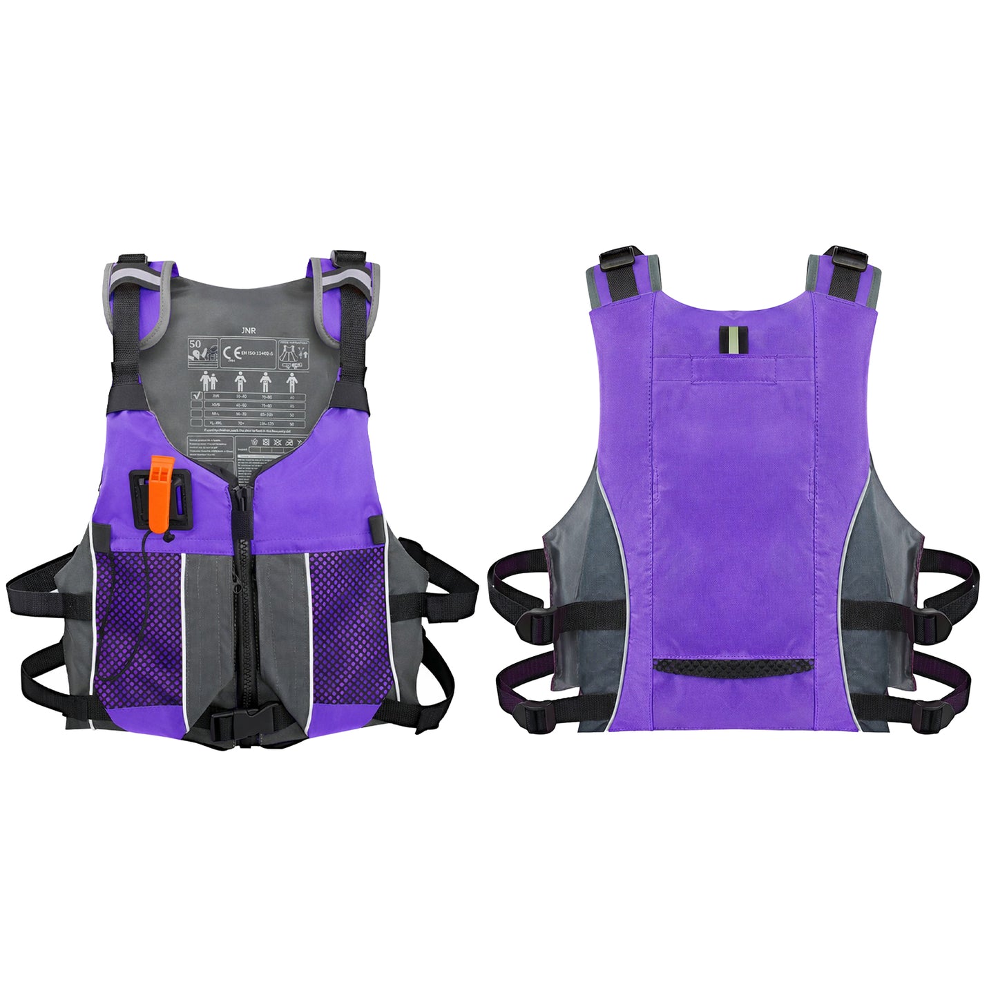 Koorium Life Jacket for Adult,Swim Vest for Men Women,Adults Life Jackets Dual Mesh Pockets Attached Whistle Buoyancy Aid for Fishing, Paddleboard, Kayaking, Boating