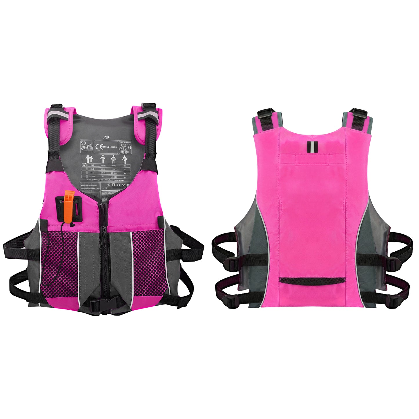 Koorium Life Jacket for Adult,Swim Vest for Men Women,Adults Life Jackets Dual Mesh Pockets Attached Whistle Buoyancy Aid for Fishing, Paddleboard, Kayaking, Boating