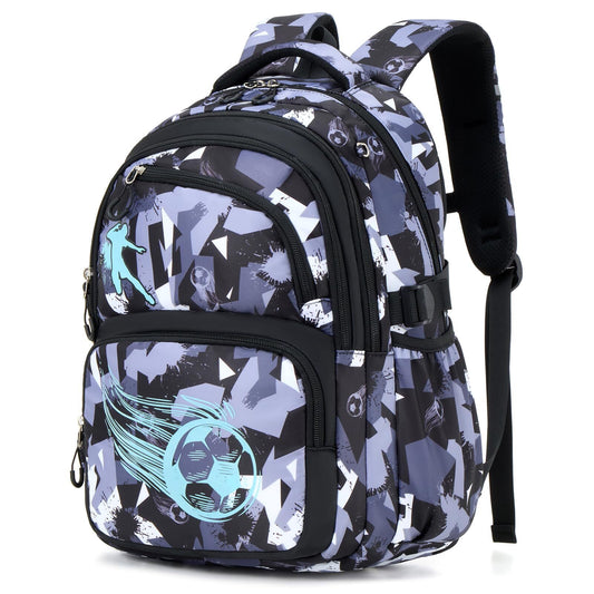 Boys School Backpack for Grades 3-8, Glow in The Dark Bookbag with Water-Repellent, Breathable School Bag for Kids