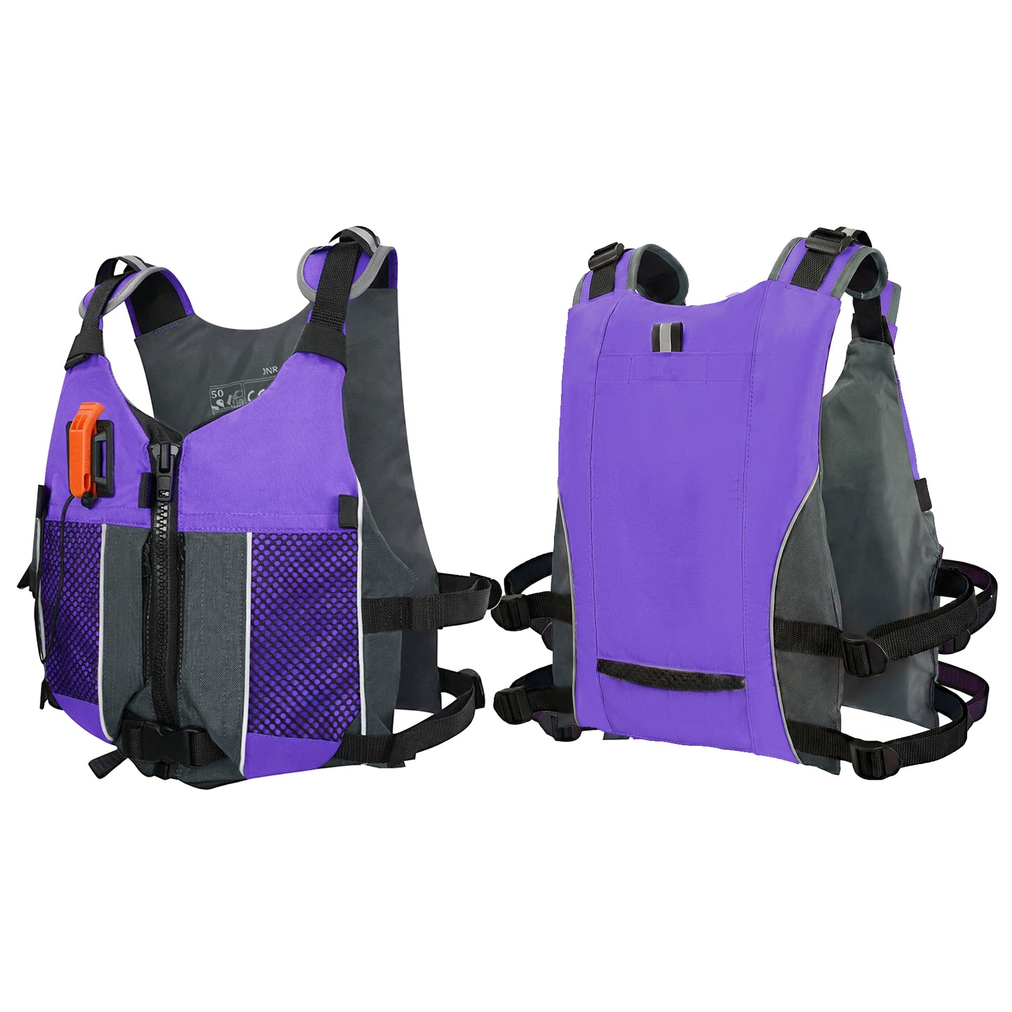 Koorium Life Jacket for Adult,Swim Vest for Men Women,Adults Life Jackets Dual Mesh Pockets Attached Whistle Buoyancy Aid for Fishing, Paddleboard, Kayaking, Boating