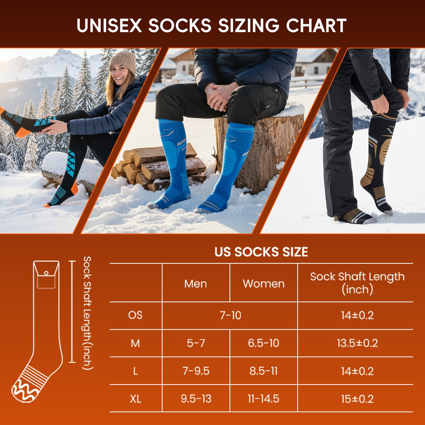 Lobmouse Heated Socks for Men Women with APP Control, 8500mAh Rechargeable Electric Socks,Foot Warmer Socks 4 Heating Settings for Men Women,Outdoor Hunting Skiing Cycling Camping Hiking