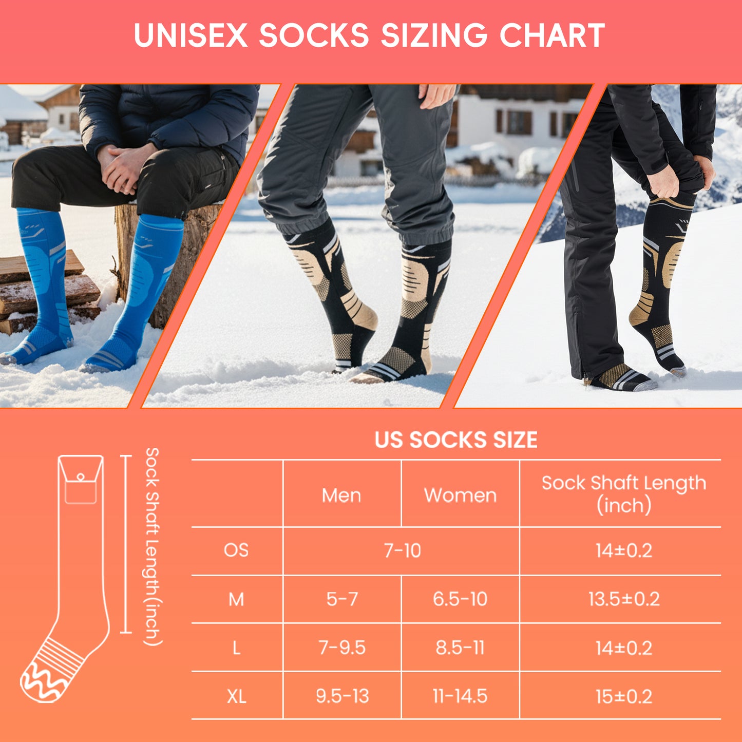 Lobmouse Heated Socks for Men Women with APP Control, 8500mAh Rechargeable Electric Socks,15H Battery Operated Socks Foot Warmer Socks for Men Women,Outdoor Hunting Skiing Cycling Camping Hiking