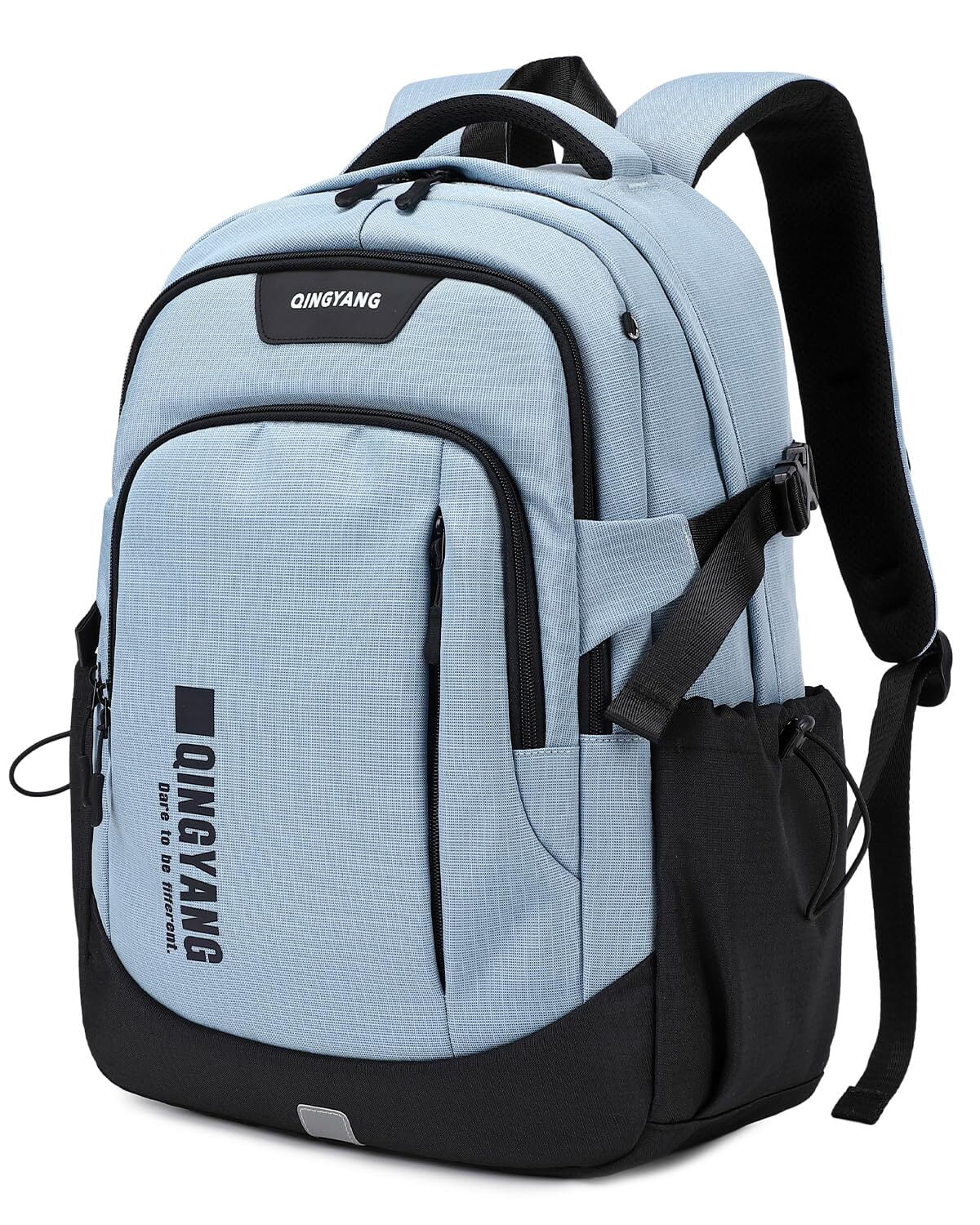 Teens School Backpack , Waterproof Breathable Laptop Bookbag for Middle High School, Lightweight Daypack with 15.6 Inch Computer Sleeve, Blue