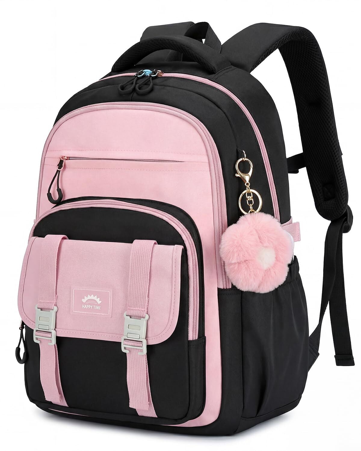 Teen Girls Backpack Large Waterproof Laptop Backpack for Primary Middle High School, Lightweight Bookbag with Trolley Strap for Travel 32L