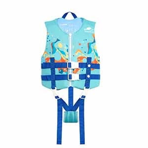 Gogokids Kids Life Jacket Swim Vest with Adjustable Safety Strap,Toddler Float Jacket Boys and Girls Float Swimsuit Buoyancy Swimwear