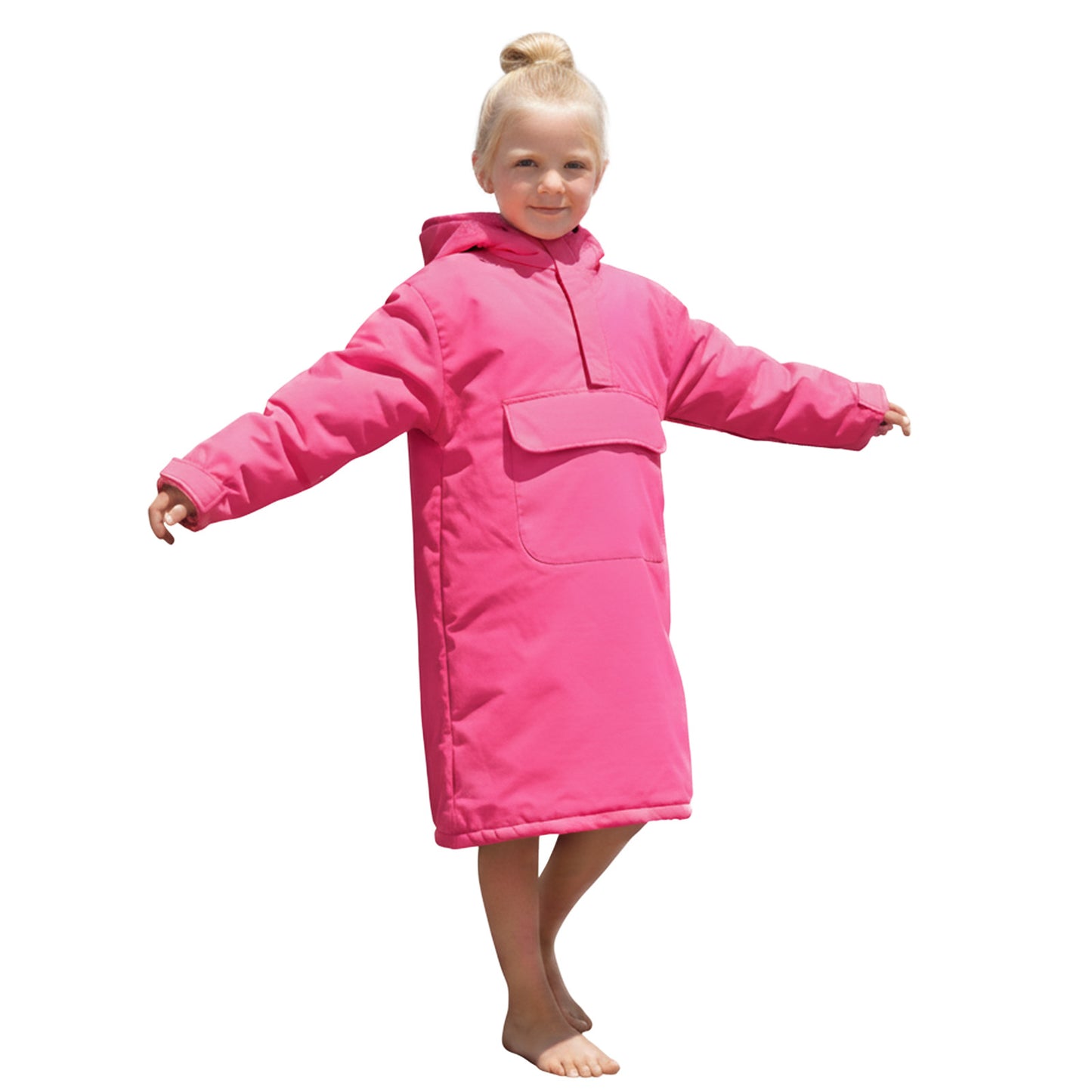 Lobmouse Swim Parka for Adult Youth and Kids,Comfort Sherpa Fleece Lining Swim Jacket,Waterproof Windproof Change Poncho Coat with Large Front Pocket for Surfing Swimming Home