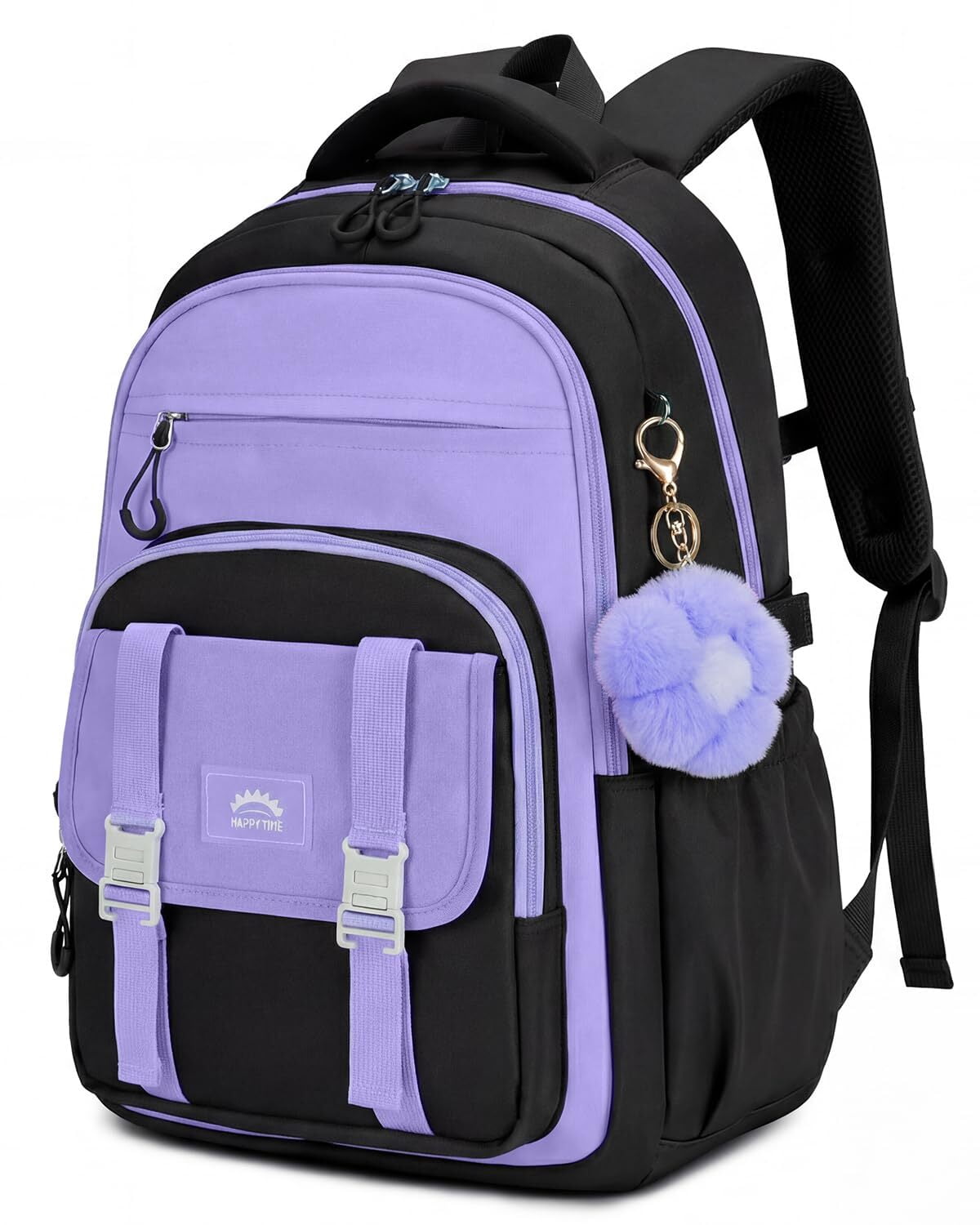 Teen Girls Backpack Large Waterproof Laptop Backpack for Primary Middle High School, Lightweight Bookbag with Trolley Strap for Travel 32L