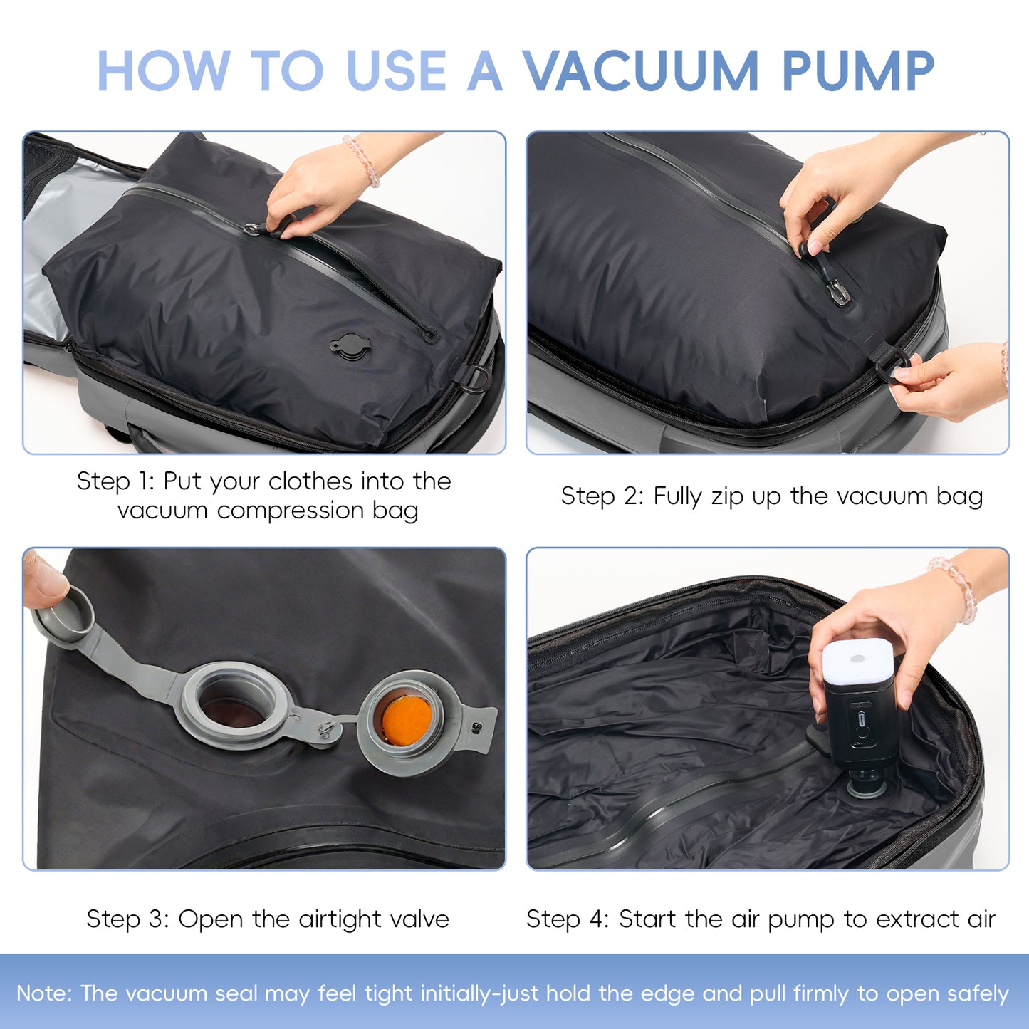 Fegat Rolling Vacuum Travel Backpack, 70L Expandable Compression Bag with Vacuum Pump,TSA Lock,Waterproof Carry on Luggage Vacuum Seal Backpacks Flight Approved for Travel Business Casual