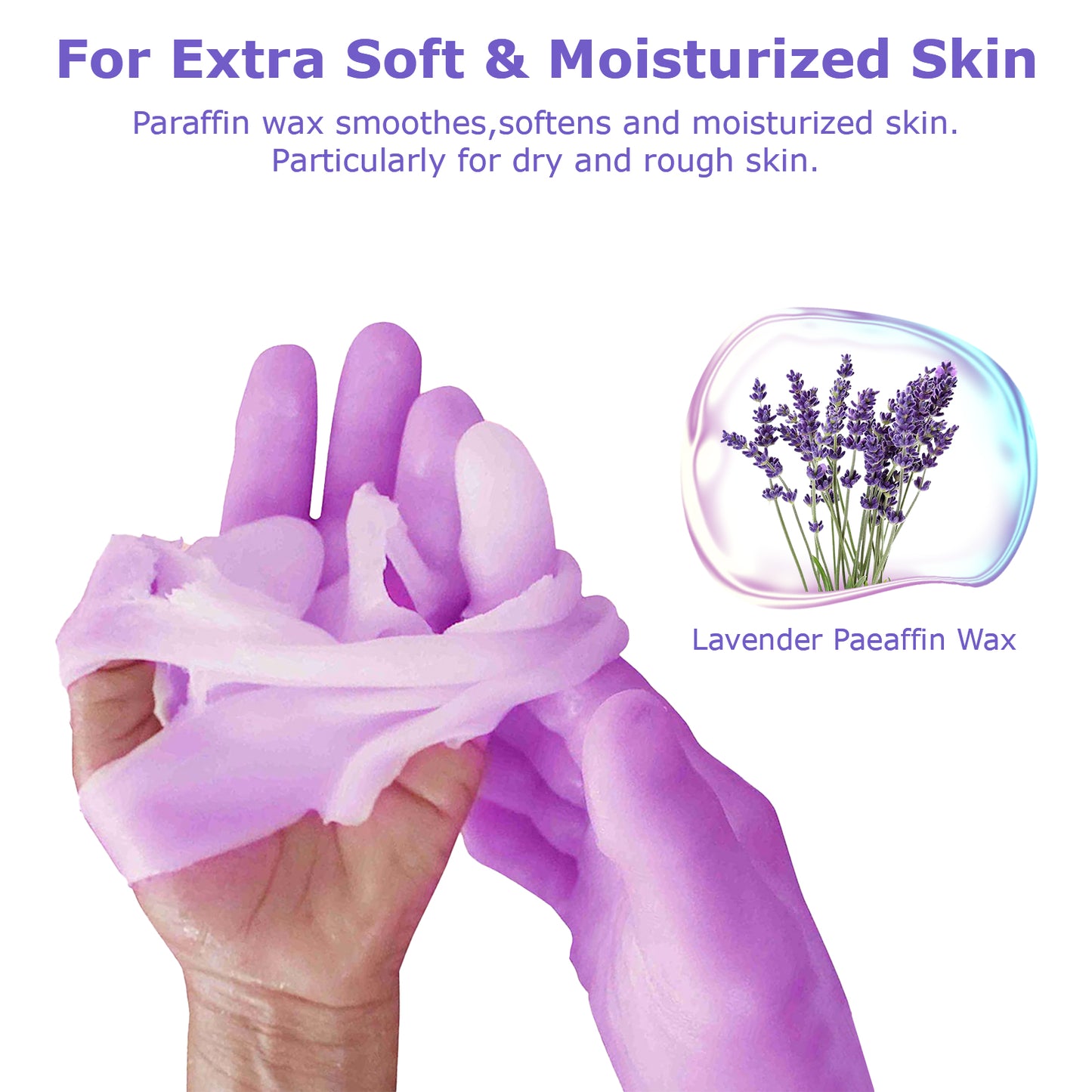 Paraffin Wax Machine for Hands and Feet with Auto Open Lid, Arthritis Paraffin Wax Bath,30Min Fast Wax Meltdown, 4500ml Paraffin Wax Warmer Moisturizing Kit,Precision Temperature Control,White