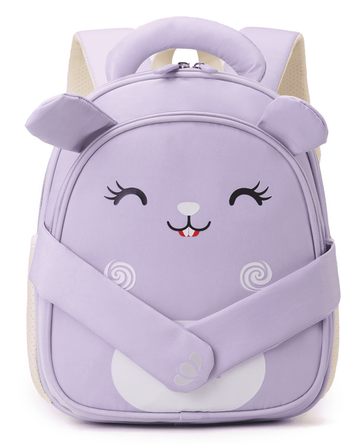 Toddler Backpack Girls Kindergarten Ages 2-6 Children Cute Preschool Bookbag Lightweight 11.6L,Beaver Purple