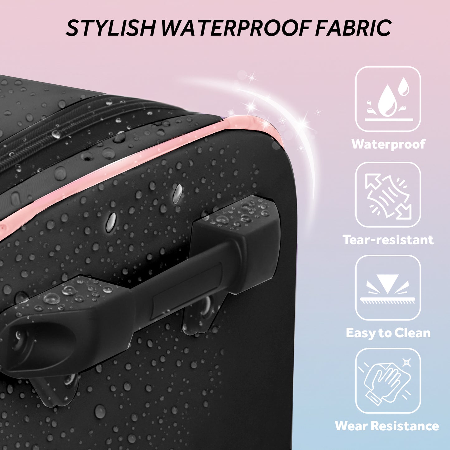 Fegat Dance Bag with Garment Rack - 28"Collapsible Rolling Competition Dance Duffle Bag Lightweight Costume Wheeled Suitcase for Dancers Shows Livestreamer Athletes