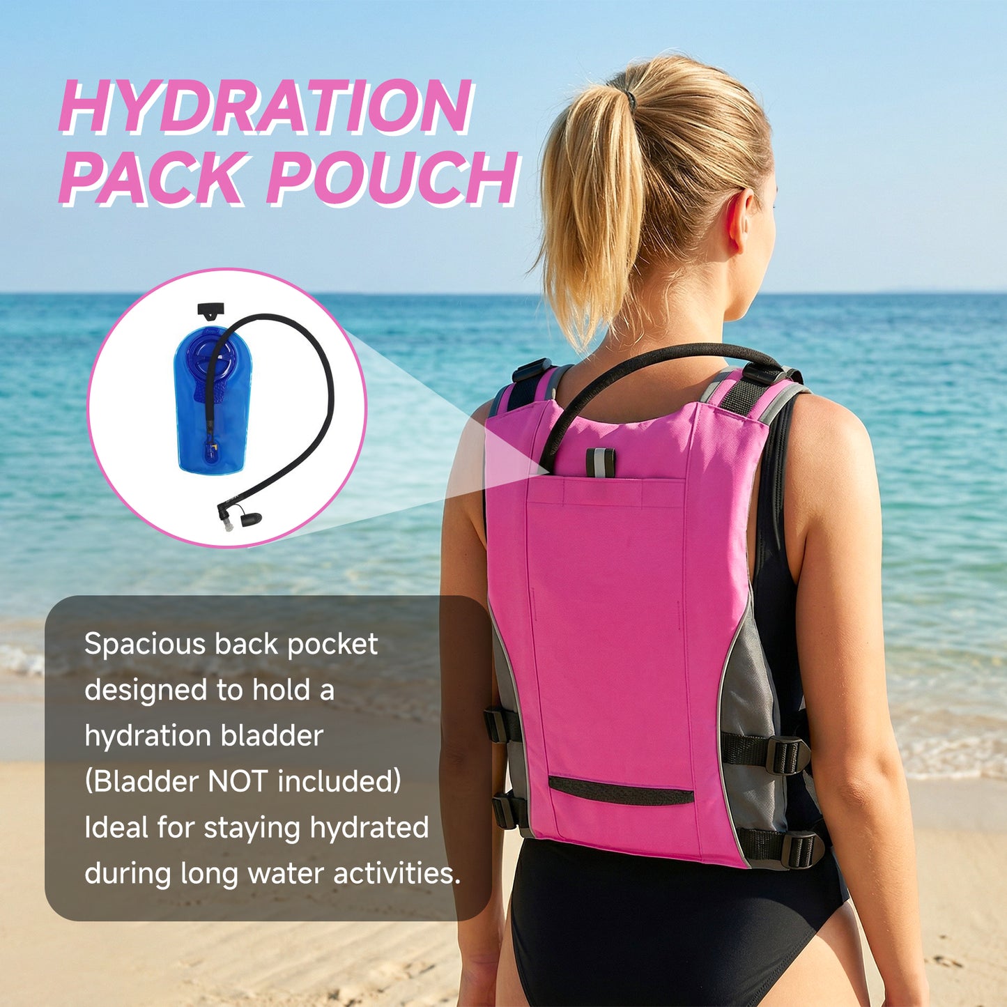 Koorium Life Jacket for Adult,Swim Vest for Men Women,Adults Life Jackets Dual Mesh Pockets Attached Whistle Buoyancy Aid for Fishing, Paddleboard, Kayaking, Boating