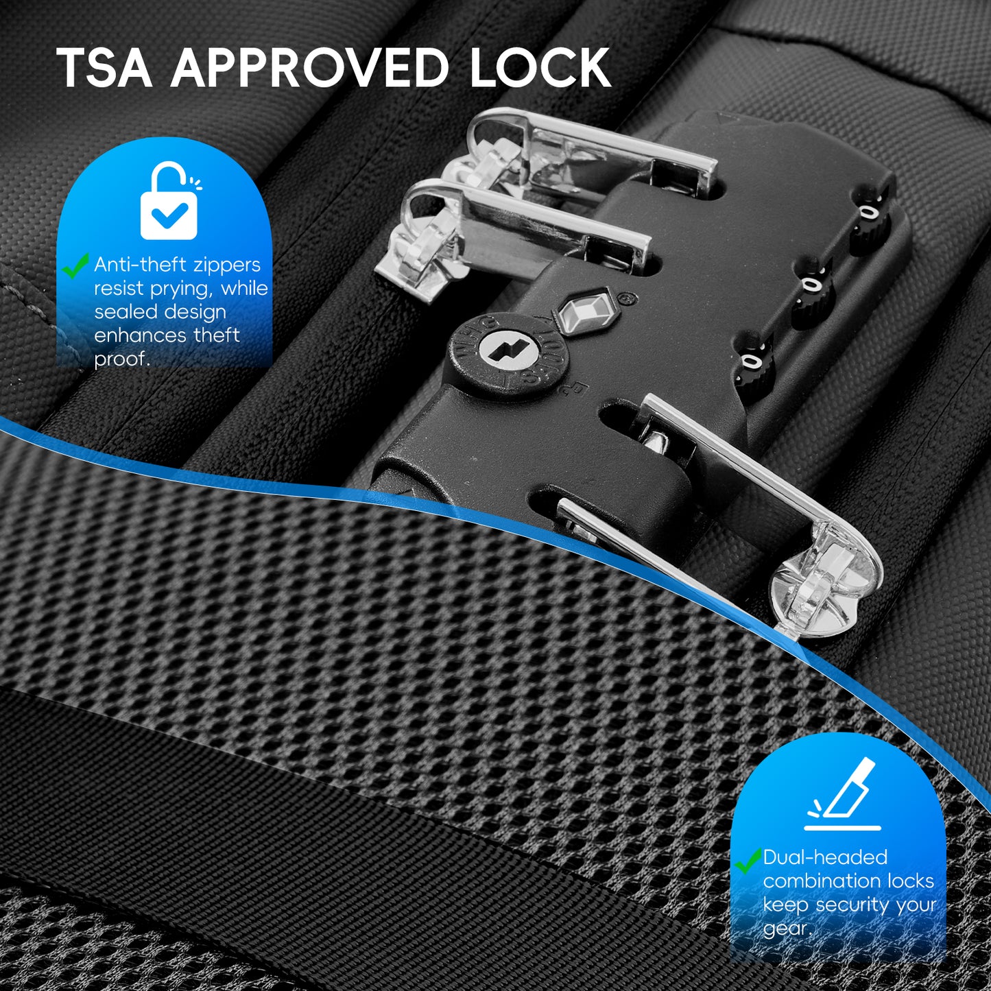 Fegat Vacuum Backpack for Travel,60L Expandable Compression Bag with Pump & TSA Lock,Vacuum Seal Backpack Flight Approved,Airbag Personal Item Carry on Backpacks for Travel Business