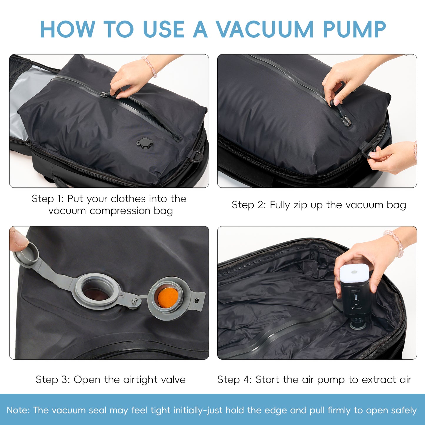 Fegat Rolling Vacuum Travel Backpack, 70L Expandable Compression Bag with Vacuum Pump,TSA Lock,Waterproof Carry on Luggage Vacuum Seal Backpacks Flight Approved for Travel Business Casual