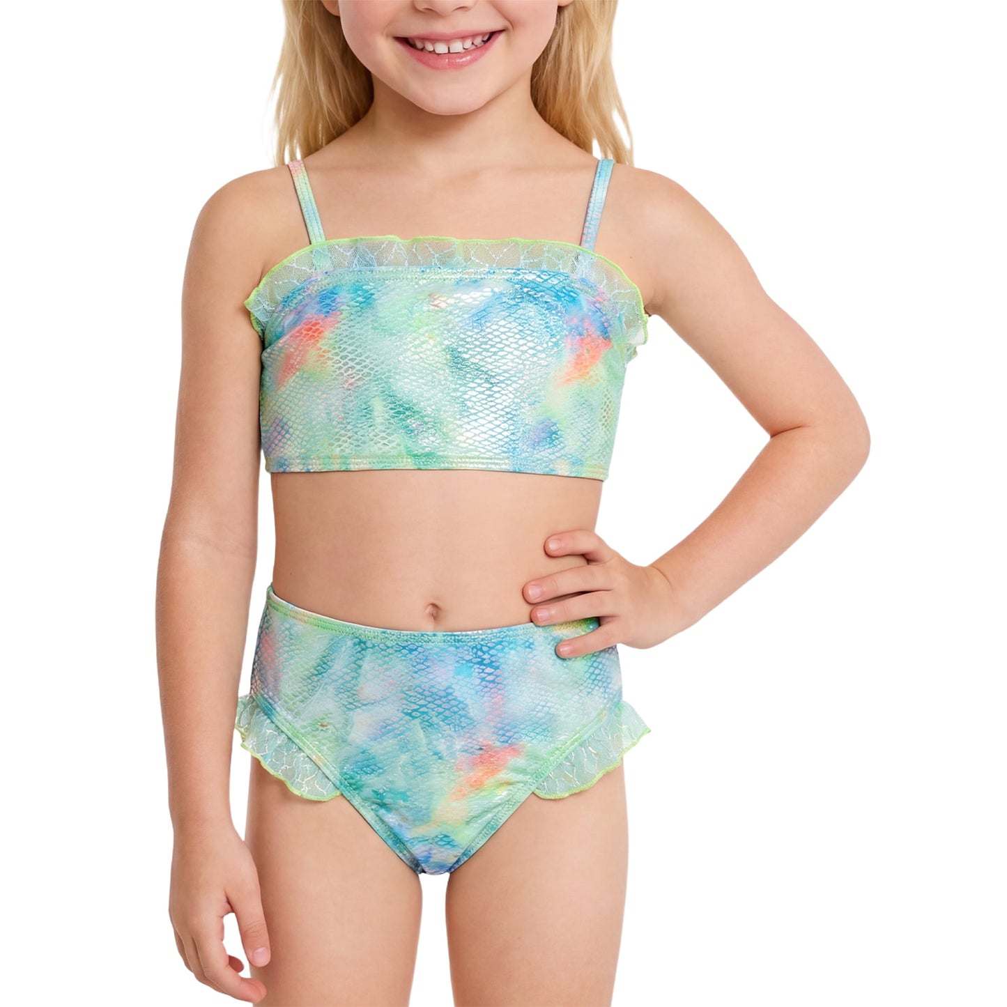 Girls Two Piece Swimsuits Mermaid Swimsuit for Girls Cute Bathing Suits 4T Bathing Suits for Girls 5T Swimsuit Girls