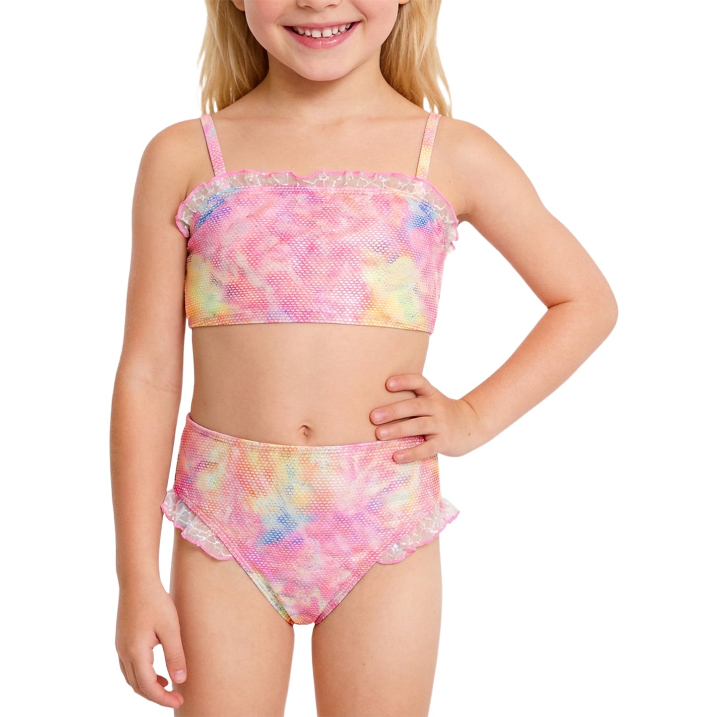 Girls Two Piece Swimsuits Mermaid Swimsuit for Girls Cute Bathing Suits 4T Bathing Suits for Girls 5T Swimsuit Girls Pink