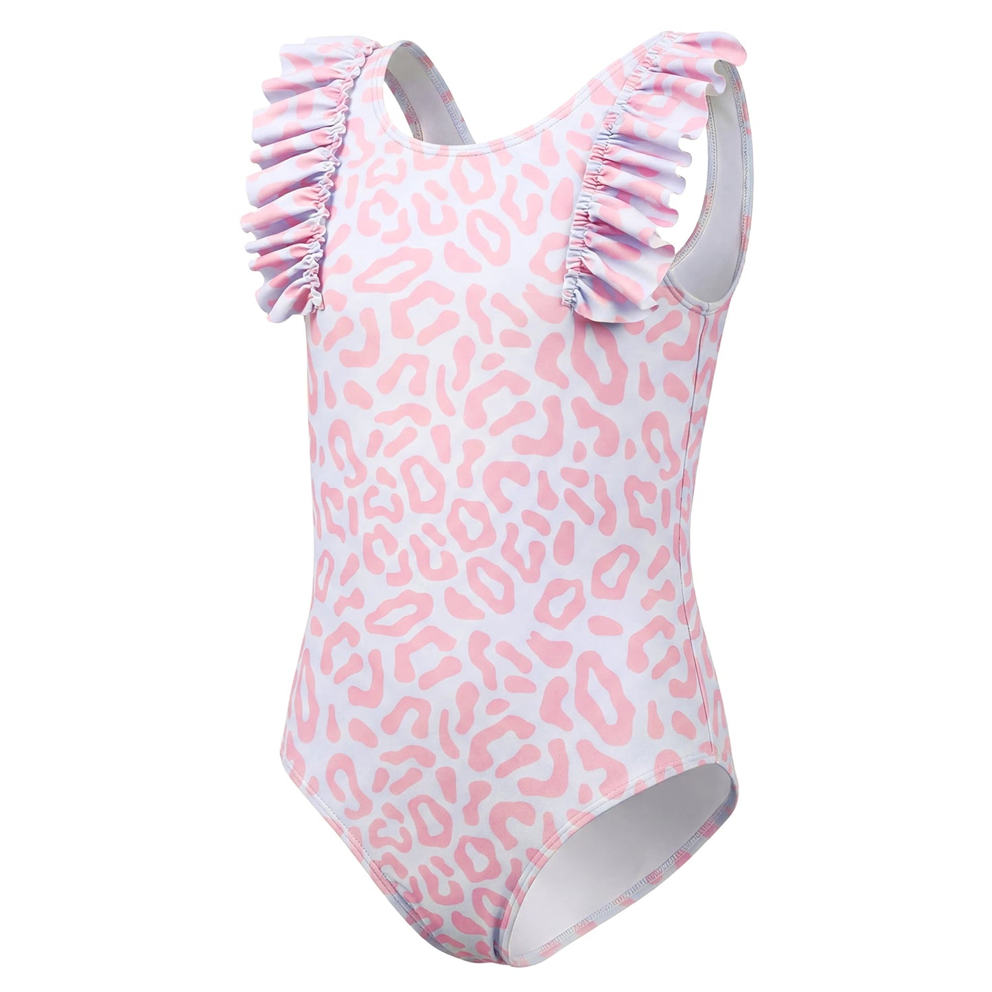 Girls One Piece Swimsuits Toddler Ruffled Cute Girls Bathing Suit Summer Beach 6T Swimsuit Girls