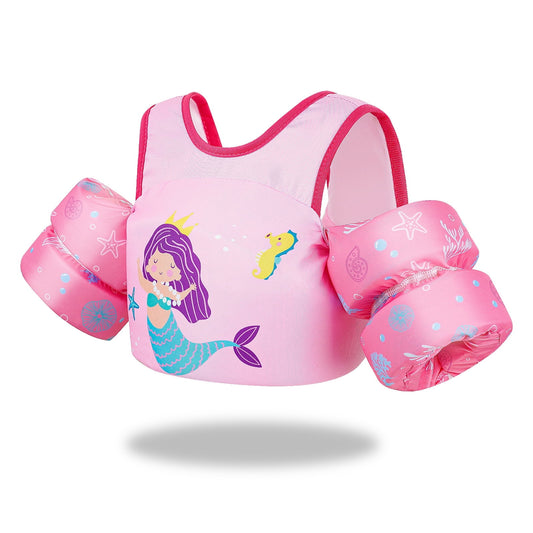 Gogokids Kids Swim Vest,Toddler Floaties Arm Wings Life Jacket Vest Training Swimsuit with Adjustable Security Buckle for Boys Girls, 2-6 Years Old, 20-50lbs