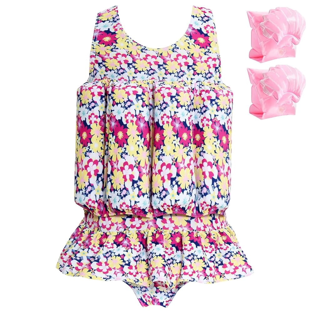 Koorium Floaties, One Piece Swimsuit with Bulit-in Floatation and Arm Wings