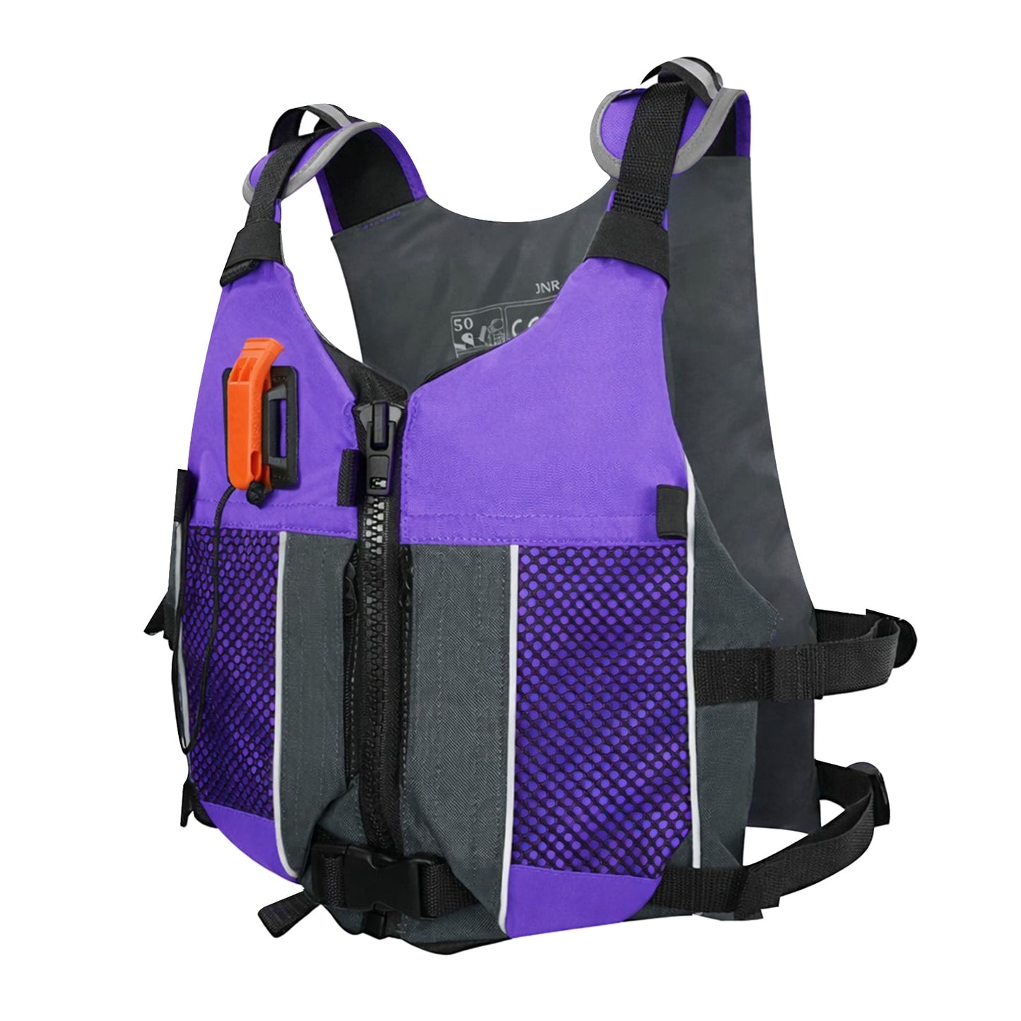 Koorium Life Jacket for Adult,Swim Vest for Men Women,Adults Life Jackets Dual Mesh Pockets Attached Whistle Buoyancy Aid for Fishing, Paddleboard, Kayaking, Boating