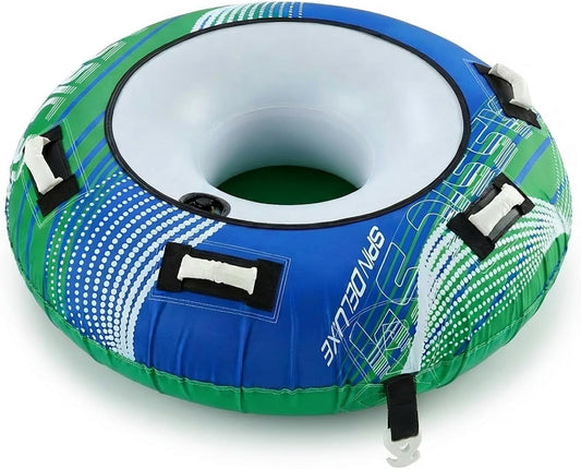 Koorium 1 Person Nylon Towable Tube, 48" Inflated Size, Max Capacity 220 lbs