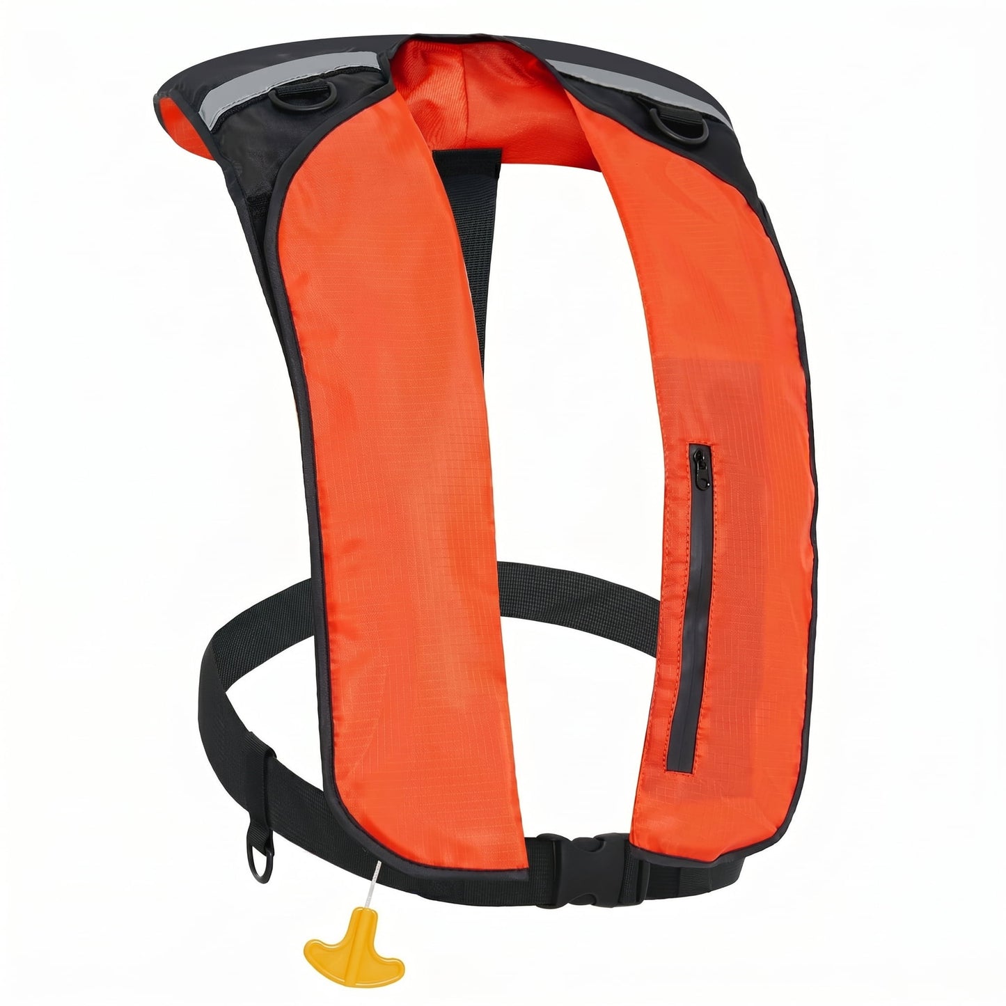 Koorium Life Jackets & Vests Manual Inflatable Swim Jacket, D-Ring Attachment, Storage Pocket with Zipper, 24g CO2 Cylinder Included, Low Profile for Kayak, Fishing, Paddle Sports