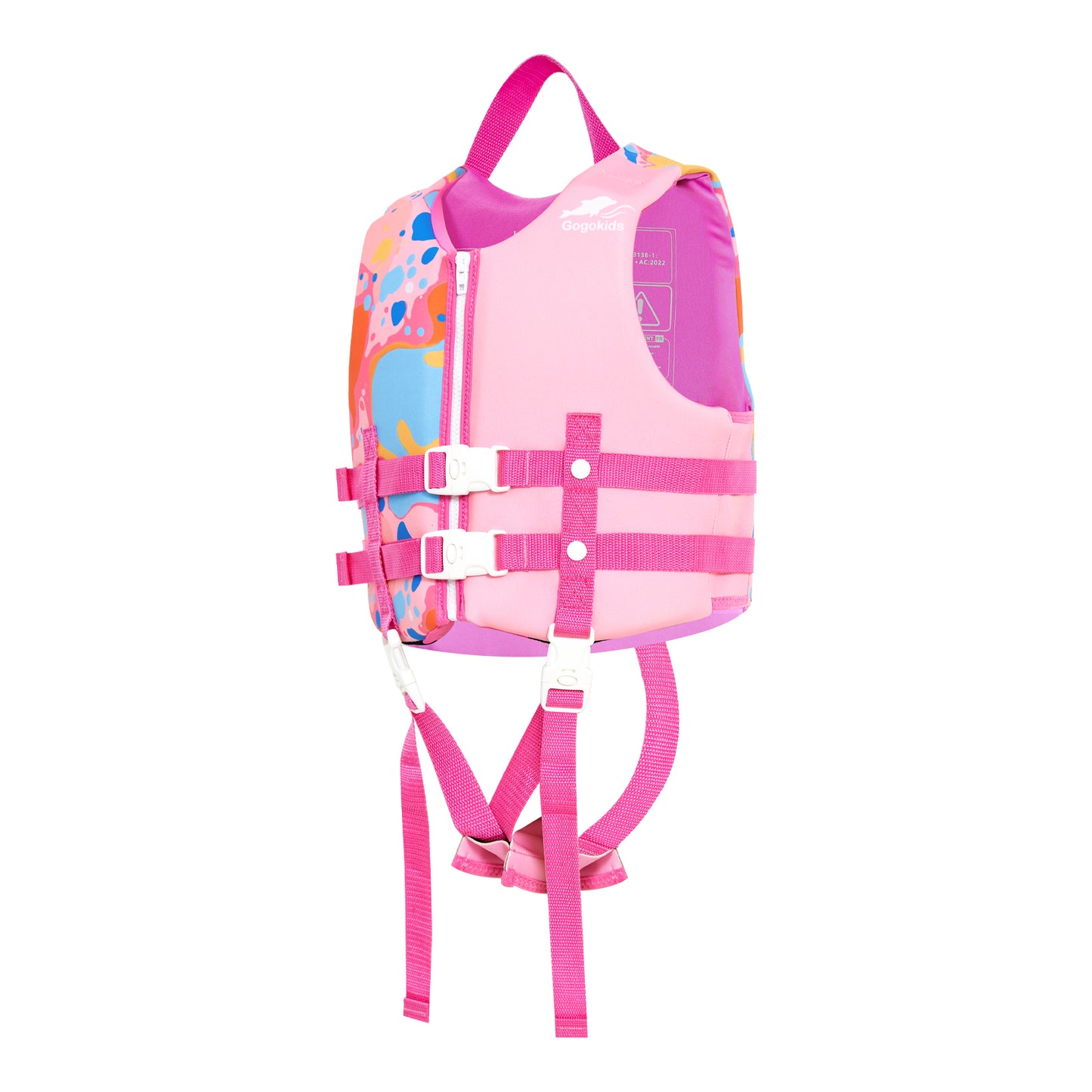 Gogokids Kids Life Jacket Swim Vest with Adjustable Safety Strap,Toddler Float Jacket Boys and Girls Float Swimsuit Buoyancy Swimwear