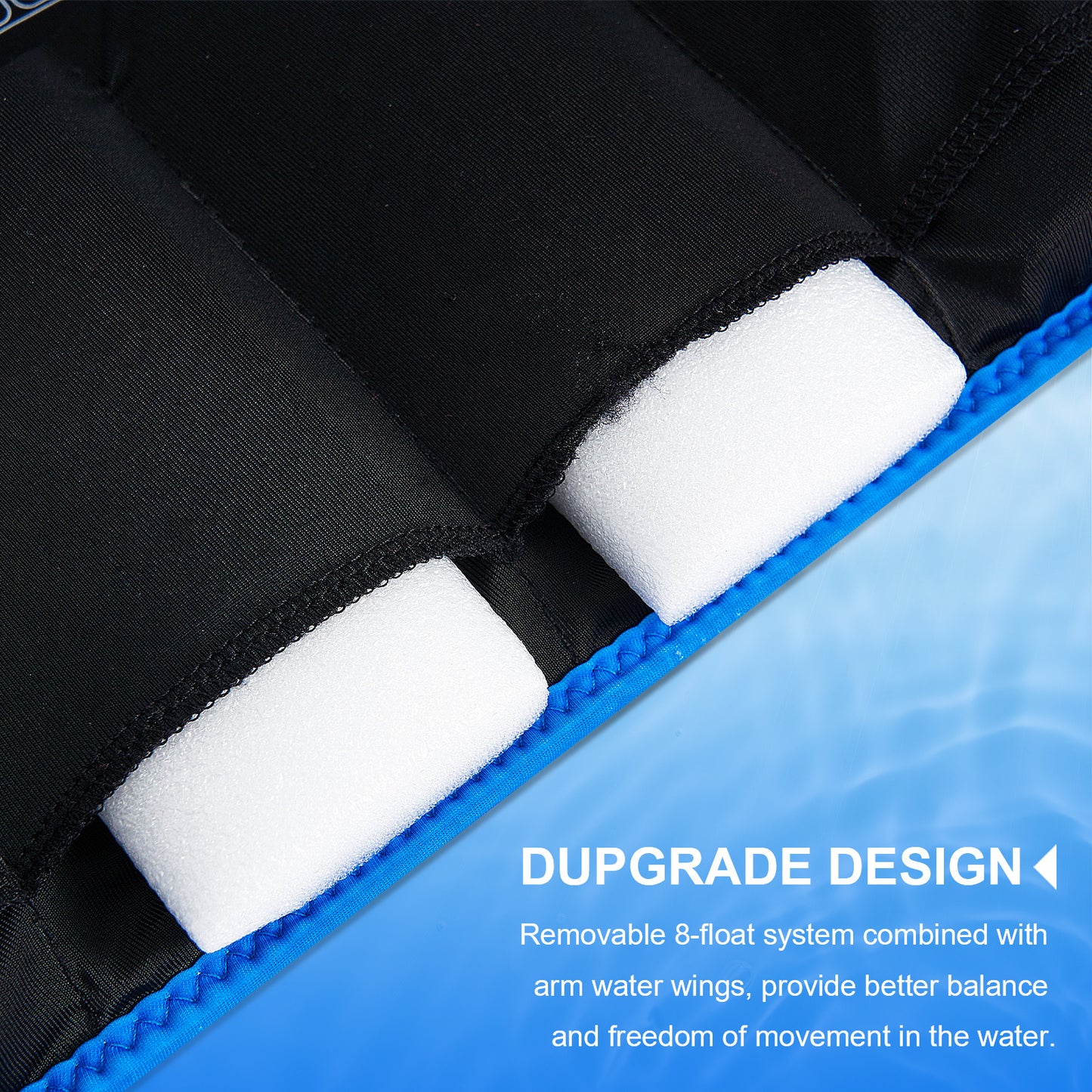 Gogokids Kids Swim Vest Toddler Armbands, Kids Jacket-style Swim Vest Floation with Two Arm Bands, Children Float Jacket for Boys Girls(2-6 Years)